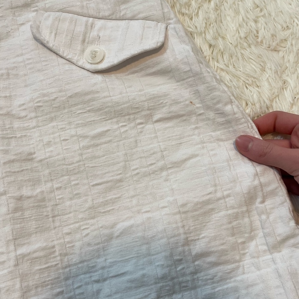 Trina Turk white A line Camden two pocket skirt - Picture 3 of 7